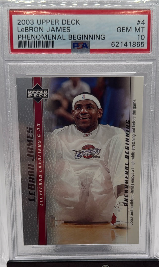 LeBron James · 2003-04 Upper Deck LeBron James Phenomenal Beginning · #4 [PSA 10]
