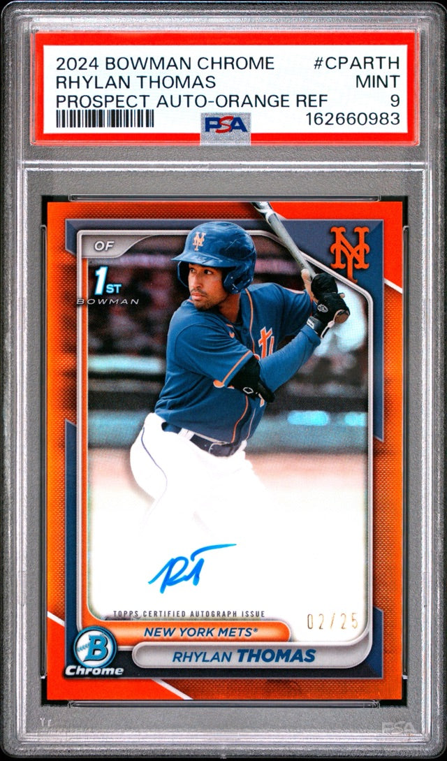 RHYLAN THOMAS · #CPARTH · AU, RC, SN25 [PSA 9]