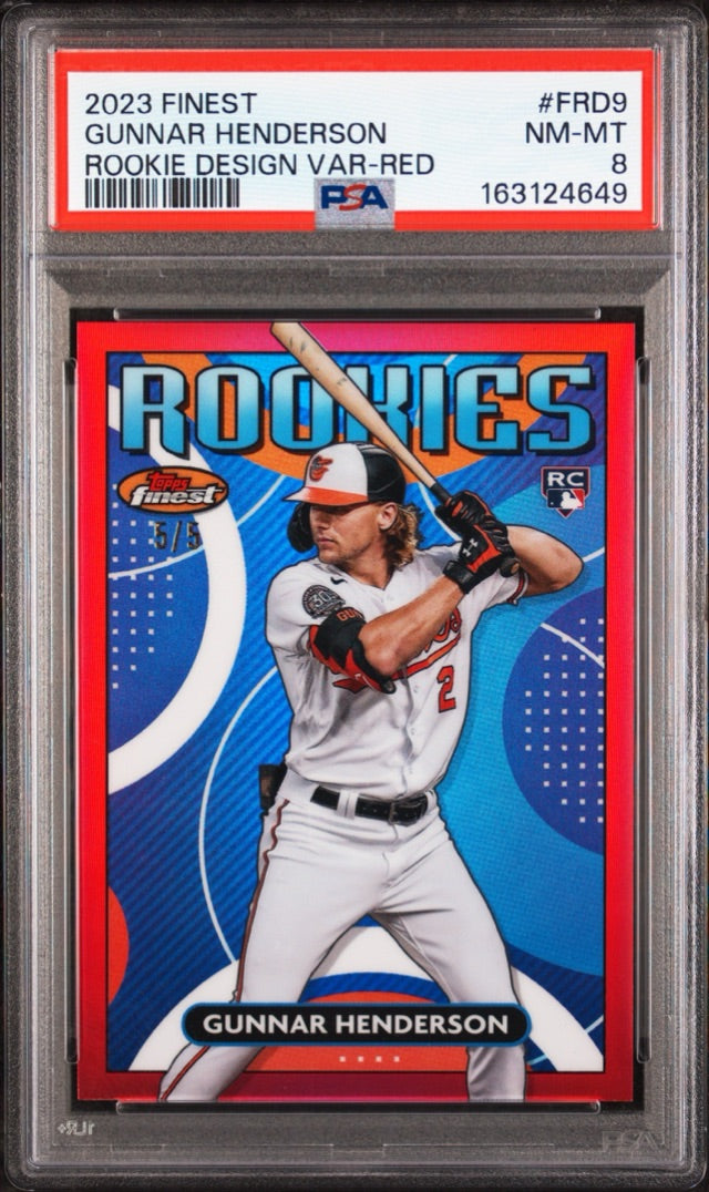 GUNNAR HENDERSON · #FRD9 · RC, SN5 [PSA 8]