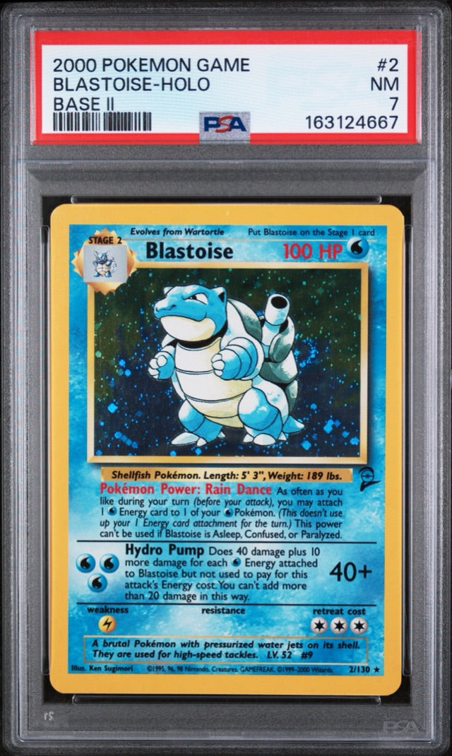 BLASTOISE-HOLO · #2 · Holo Rare, Holo [PSA 7]
