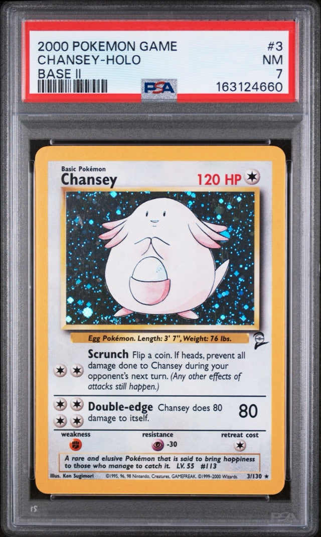 CHANSEY-HOLO · #3 · Holo Rare, Holo [PSA 7]