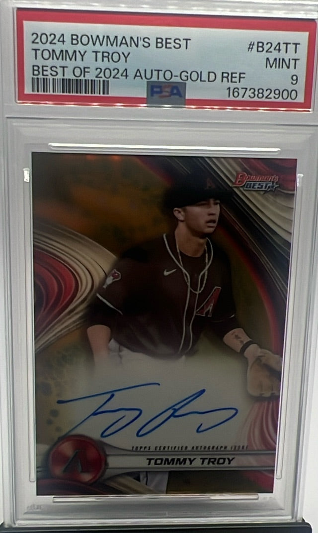 Tommy Troy · 2024 Bowman's Best - Best of 2024 Autographs · #B24-TT · AU, SN50 [PSA 9]