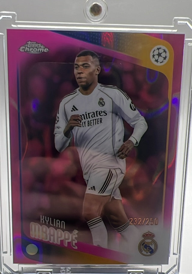Kylian Mbappé · 2025-26 Topps Chrome UEFA Club Competitions · #112 · SN250