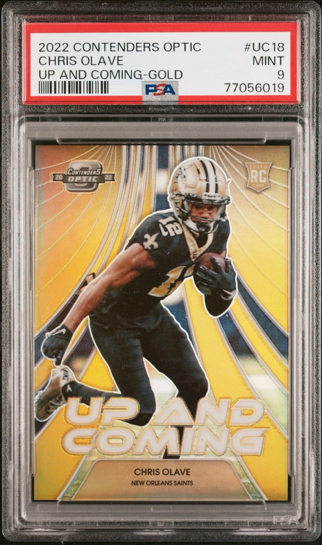 CHRIS OLAVE · #UC18 · RC, SN10 [PSA 9]