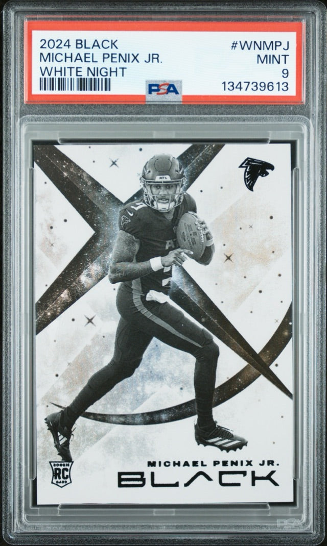 MICHAEL PENIX JR. CASE HIT ROOKIE · #WHITE NIGHT · RC [PSA 9]