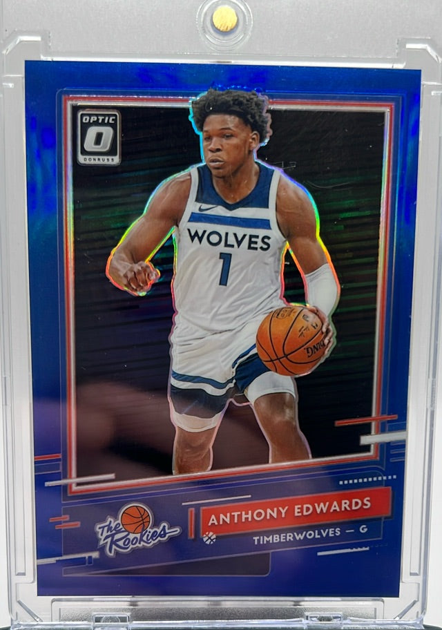 Anthony Edwards · 2020-21 Donruss Optic - The Rookies Blue · #5 · SN49