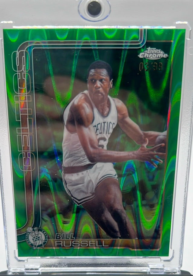 Bill Russell · 2025-26 Topps Chrome Update · #141 · HOF, SN99