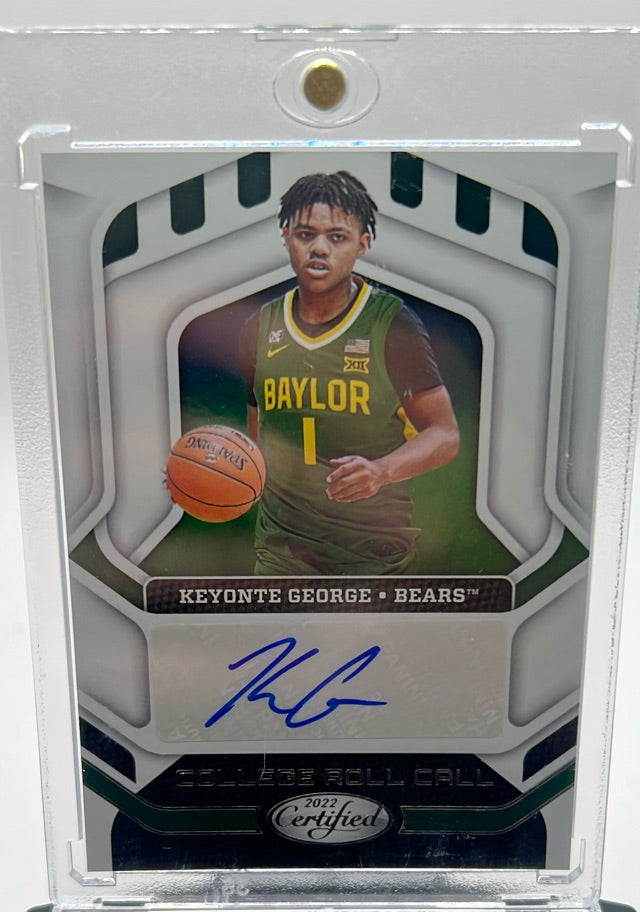 Keyonte George · 2022 Panini Chronicles Draft Picks - College Roll Call Autographs Pink · #CRC-KGE · AU, RC
