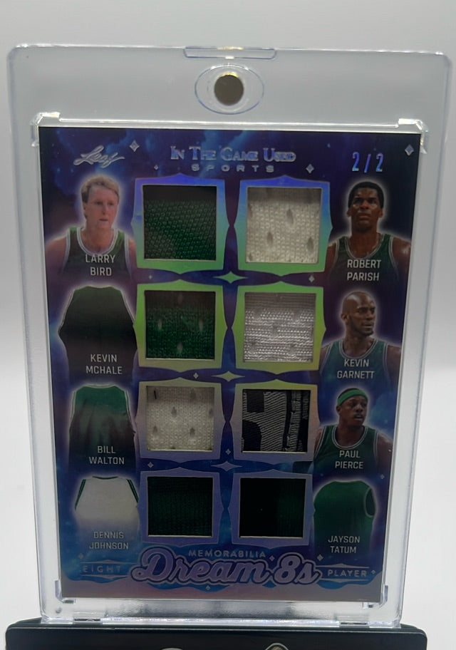 Larry Bird, Robert Parish, Kevin Garnett, Kevin McHale, Bill Walton, Paul Pierce, Dennis Johnson, Jayson Tatum · #d81 · MEM, SN2