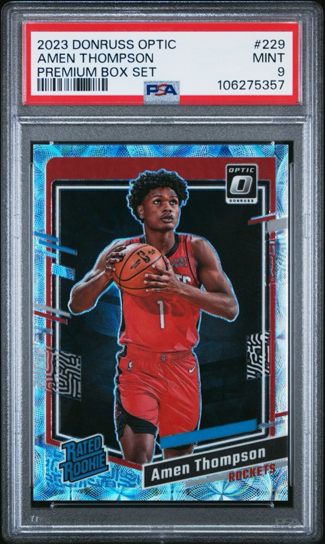 AMEN THOMPSON · #229 · RC, SN249 [PSA 9]