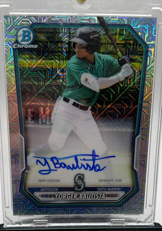 Yorger Bautista · 2026 Bowman - Chrome Autographs Mojo Gold Refractors · #BMA-YB · AU