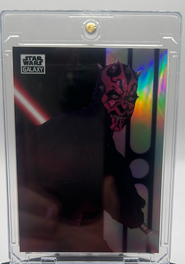 The Wrath of Maul · 2021 Topps Chrome Star Wars Galaxy - Refractor · #77