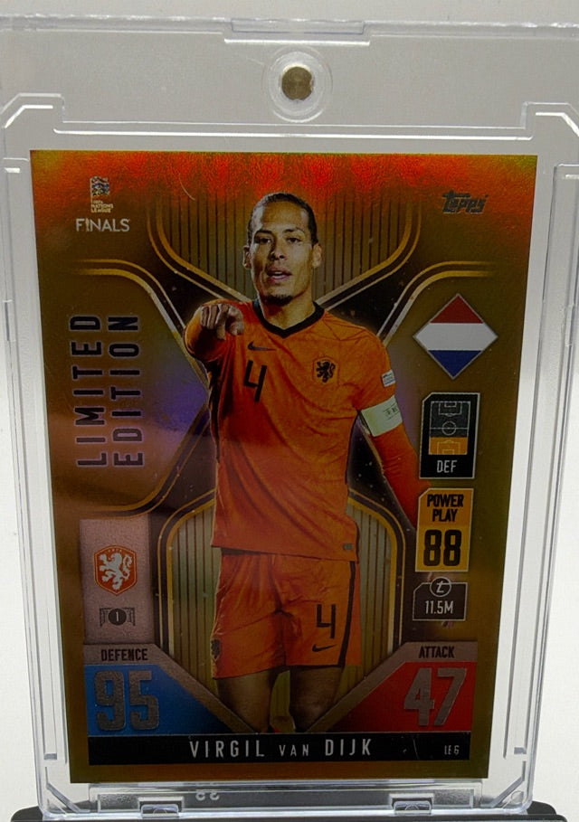 Virgil van Dijk · 2022-23 Topps Match Attax 101 Road to UEFA Nations League Finals - Limited Edition Gold · #LE6