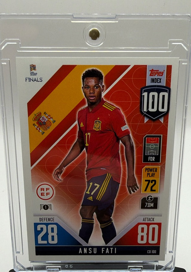 Ansu Fati · 2022-23 Topps Match Attax 101 Road to UEFA Nations League Finals · #CD100