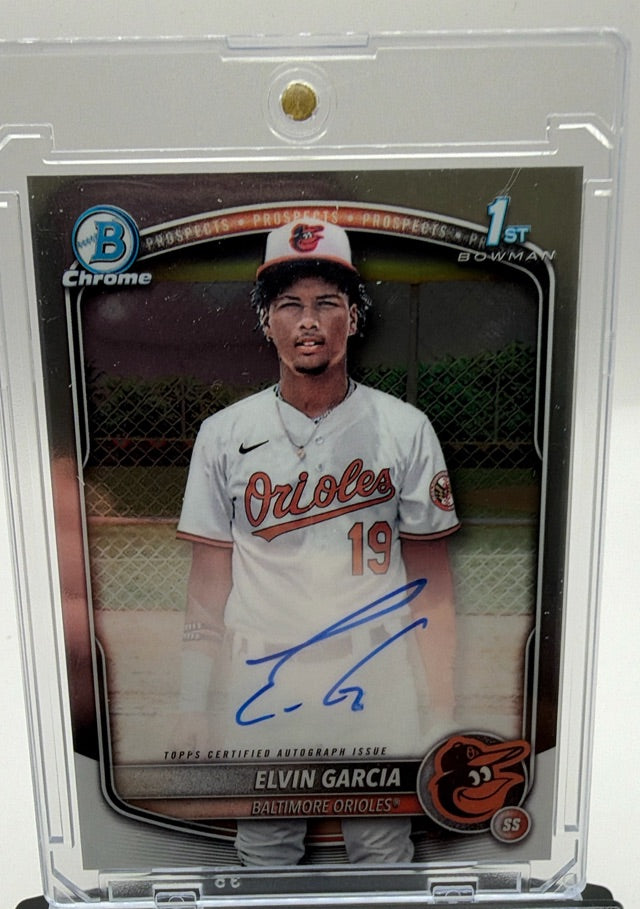 Elvin Garcia · 2025 Bowman Chrome - Prospect Autographs Refractor · #CPA-EG · AU