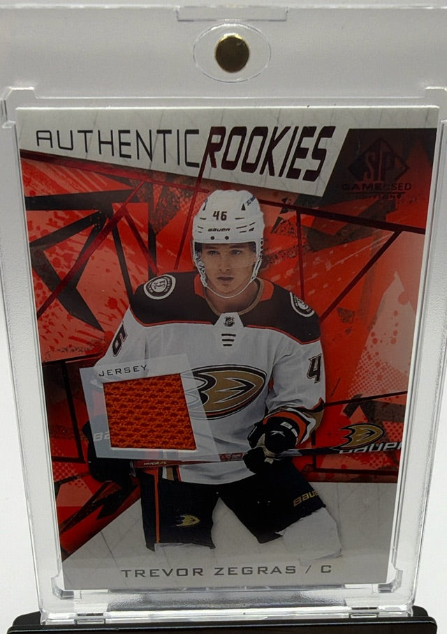 Trevor Zegras · 2021-22 SP Game Used · #145 · RC, MEM, SN46
