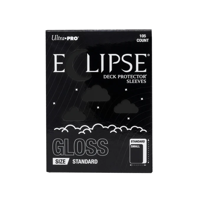 Eclipse Gloss Standard Sleeves - Jet Black (105ct)