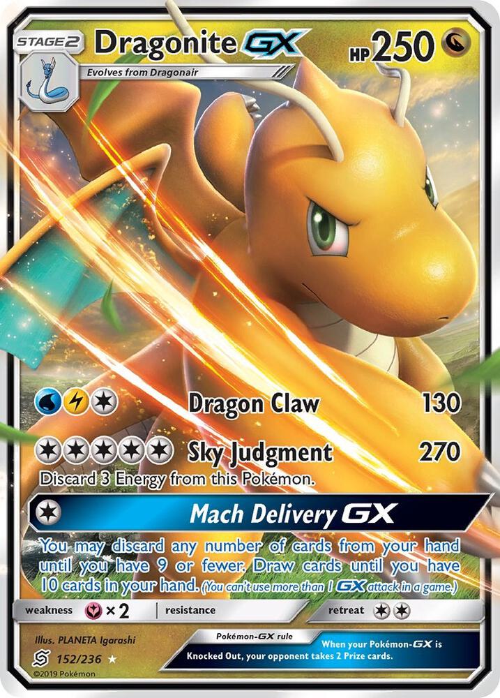 Dragonite GX (SM11, Holofoil)