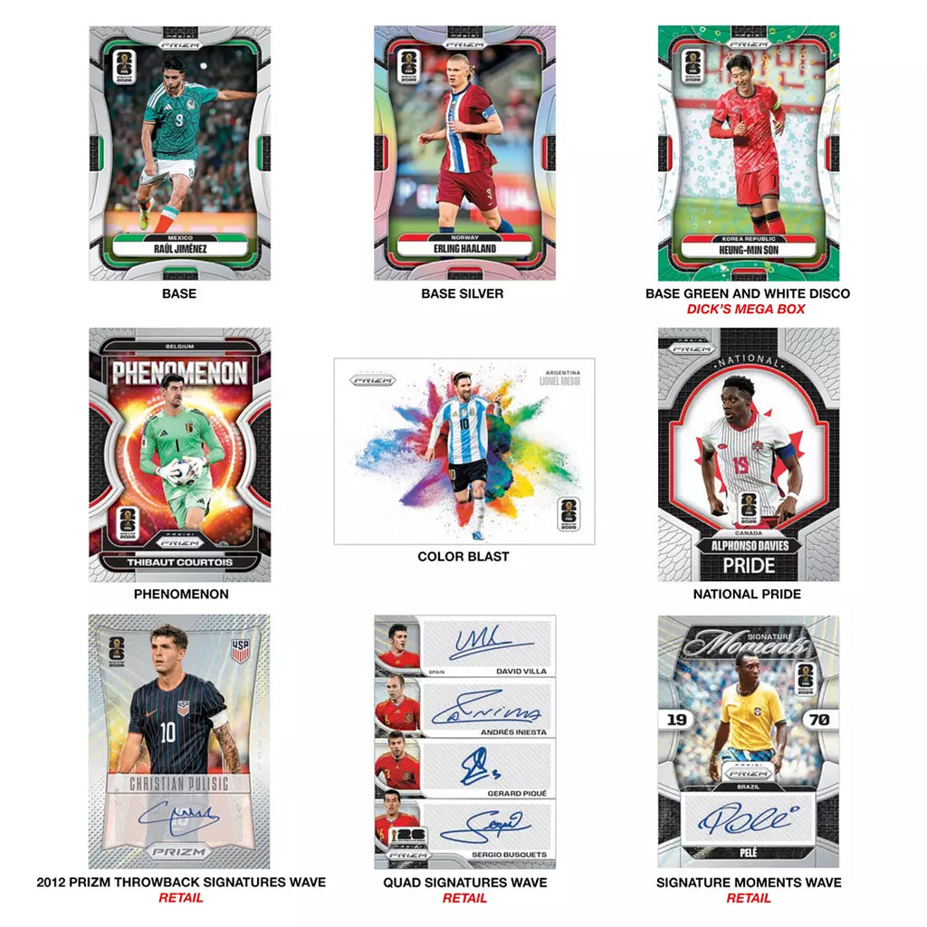 2026 Panini PRIZM FIFA World Cup DSG Exclusive Mega Box