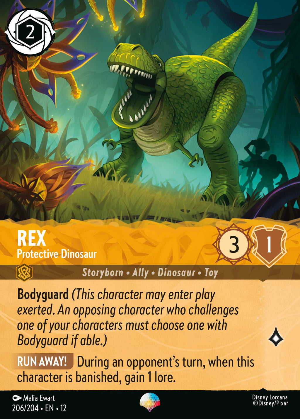 Rex - Protective Dinosaur (WLD, Holofoil)