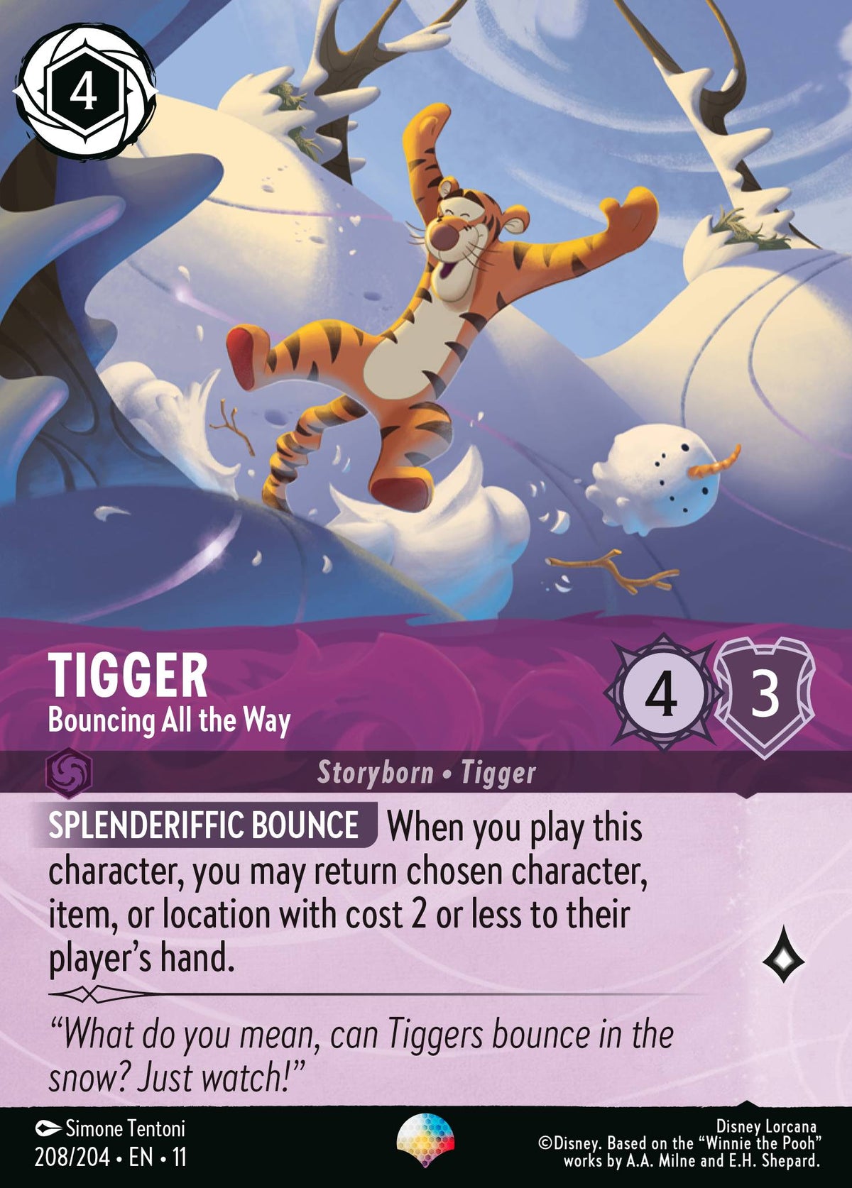 Tigger - Bouncing All the Way (WSP, Holofoil)