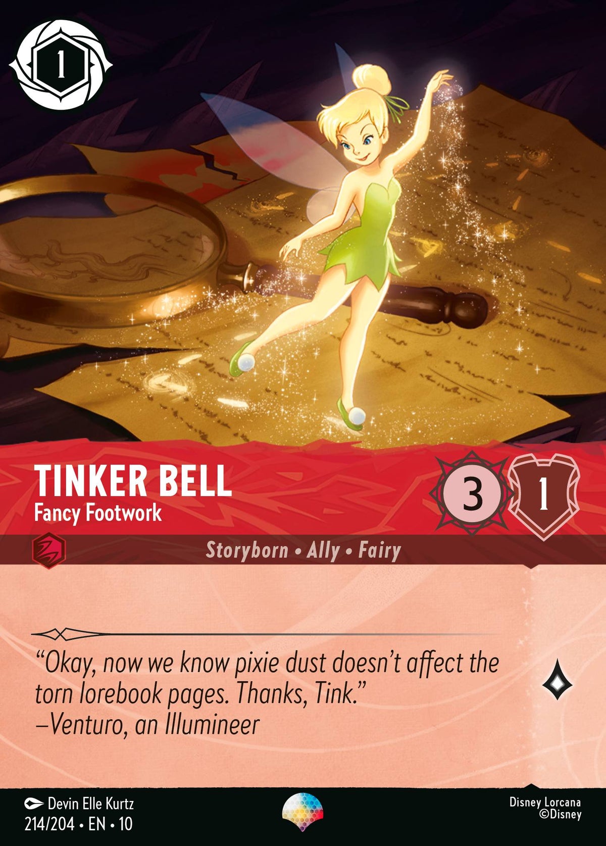 Tinker Bell - Fancy Footwork (WITW, Holofoil)