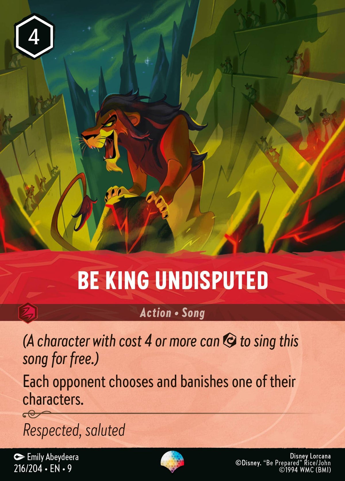 Be King Undisputed (FBD, Holofoil)