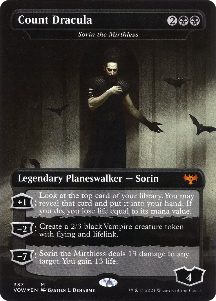 Count Dracula - Sorin the Mirthless // Fiends of Darkest Night - Henrika, Infernal Seer (VOW)