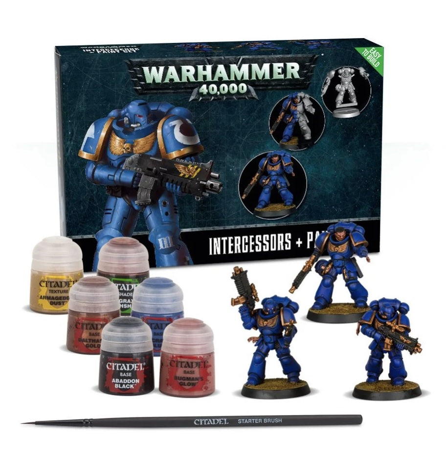 Warhammer 40,000: Intercessors and Paints Set