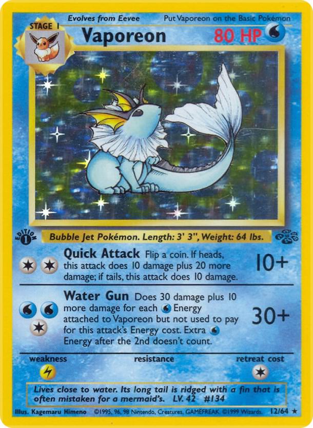 Vaporeon (JU, Holofoil)