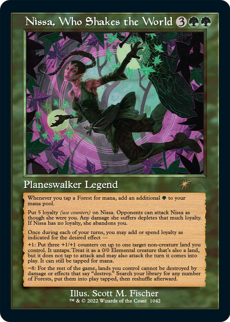 Nissa, Who Shakes the World (Retro Frame) (SLD, Foil)
