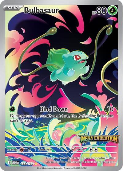 Bulbasaur (MEP, Holofoil, Mega Evolution Stamped)