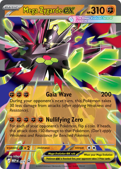 Mega Zygarde ex (MEP, Holofoil)