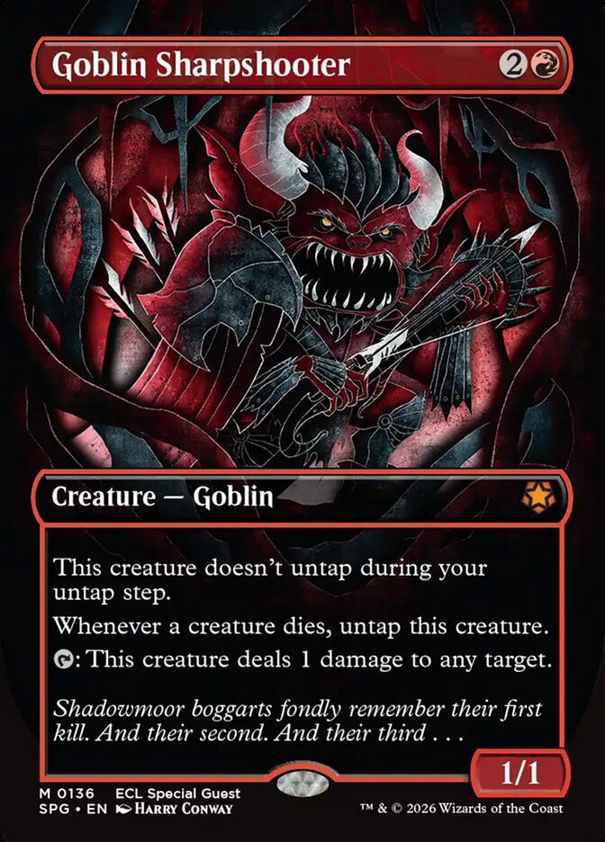 Goblin Sharpshooter (SPG, Foil, Borderless)