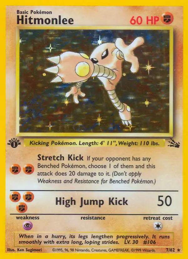 Hitmonlee (FO, 1st Edition Holofoil)