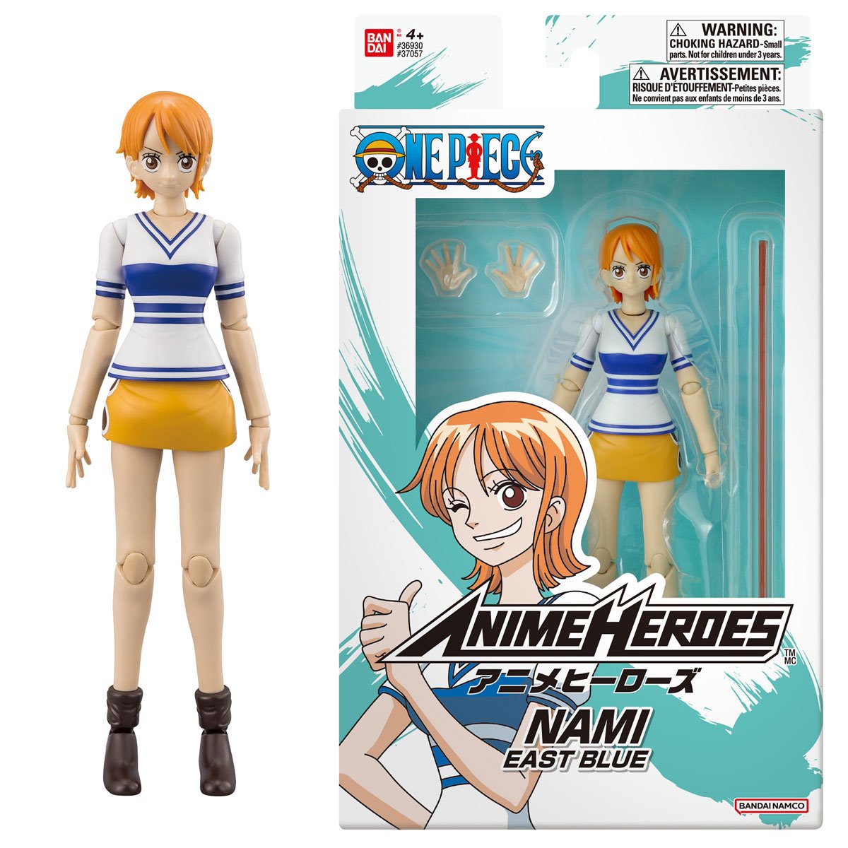 Bandai Anime Heroes One Piece Nami (East Blue) 6.5-Inch Figure