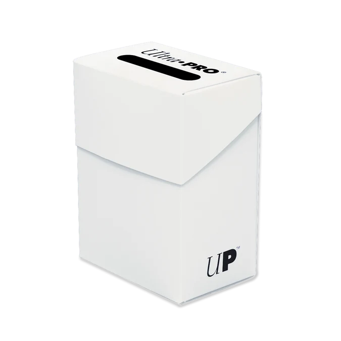 White Poly Deck Box White (80+ cards)