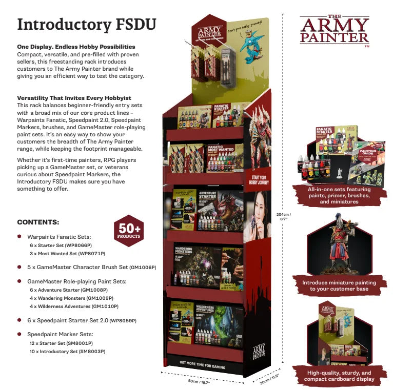 Army Painter Introductory Floor-Standing Display Unit