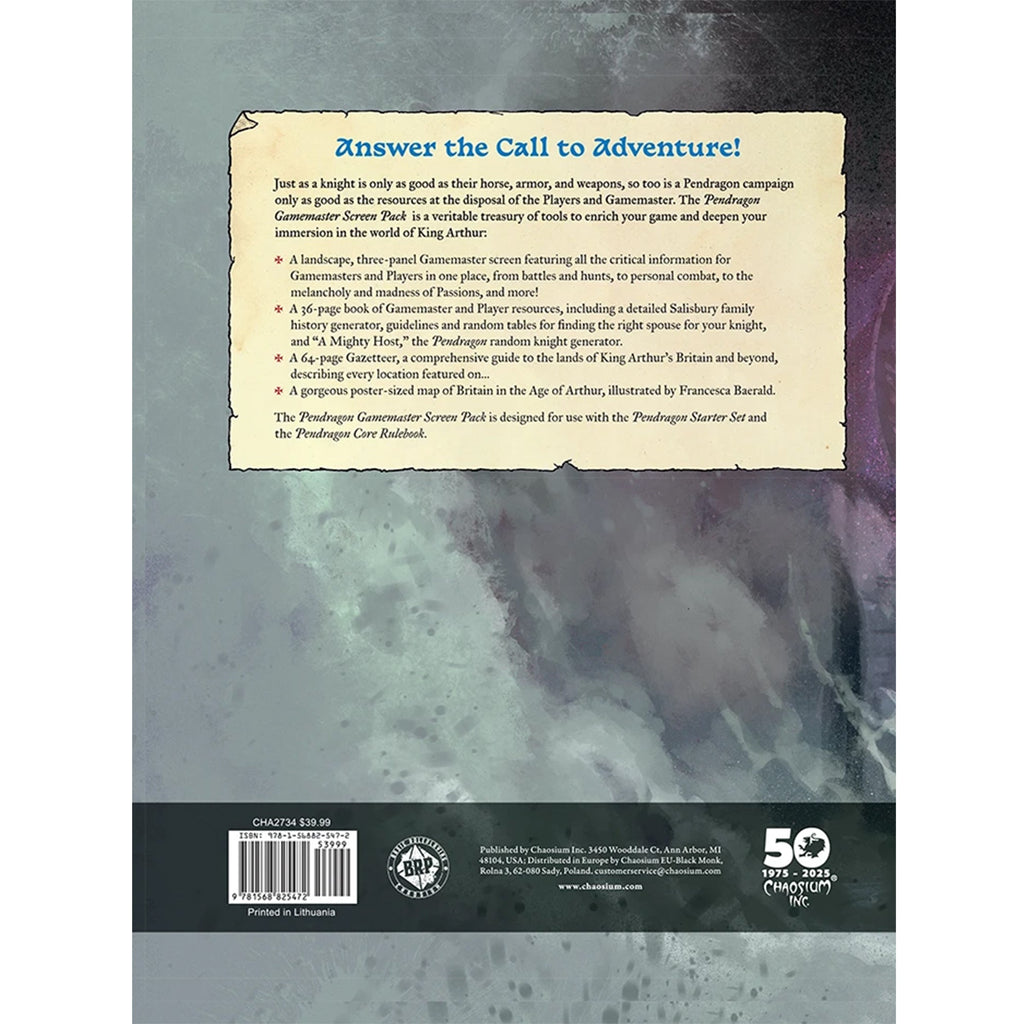 Pendragon RPG - GameMaster Screen Pack