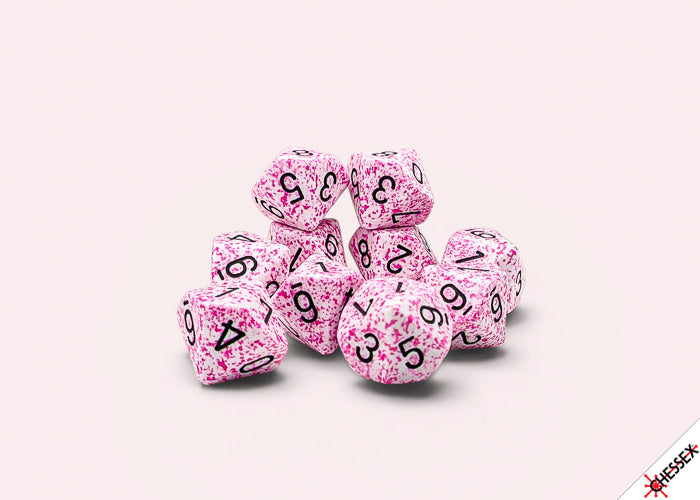 Speckled Pink d10 Set (10 dice)