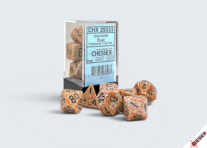 Speckled Rust Polyhedral Set (7 dice)