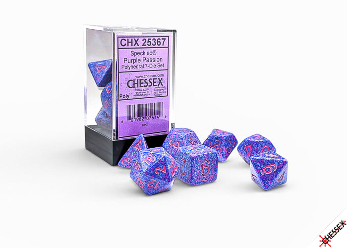 Speckled Purple Passion Polyhedral Set (7 dice)