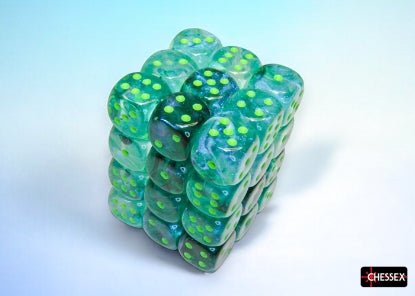 Borealis Kelp / Light Green 12mm d6 (36 dice)