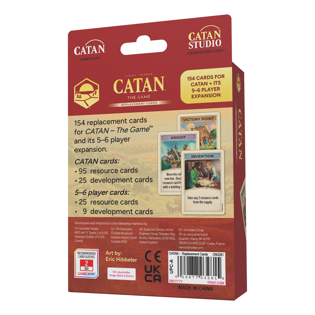 CATAN® - Base Game Replacement Cards
