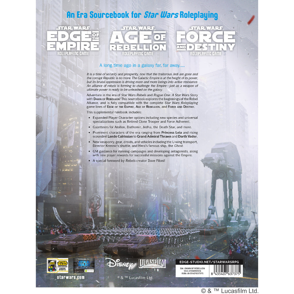 Star Wars RPG - Dawn of Rebellion Sourcebook
