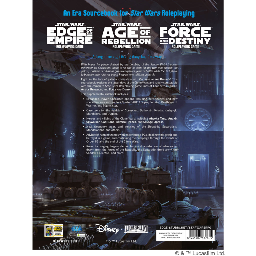 Star Wars RPG - Collapse of the Republic