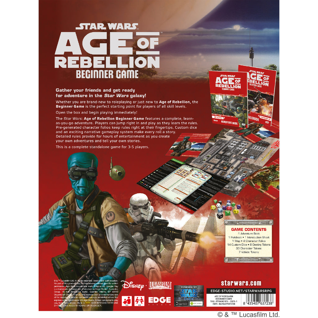 Star Wars RPG - Age of Rebellion: Beginner Game