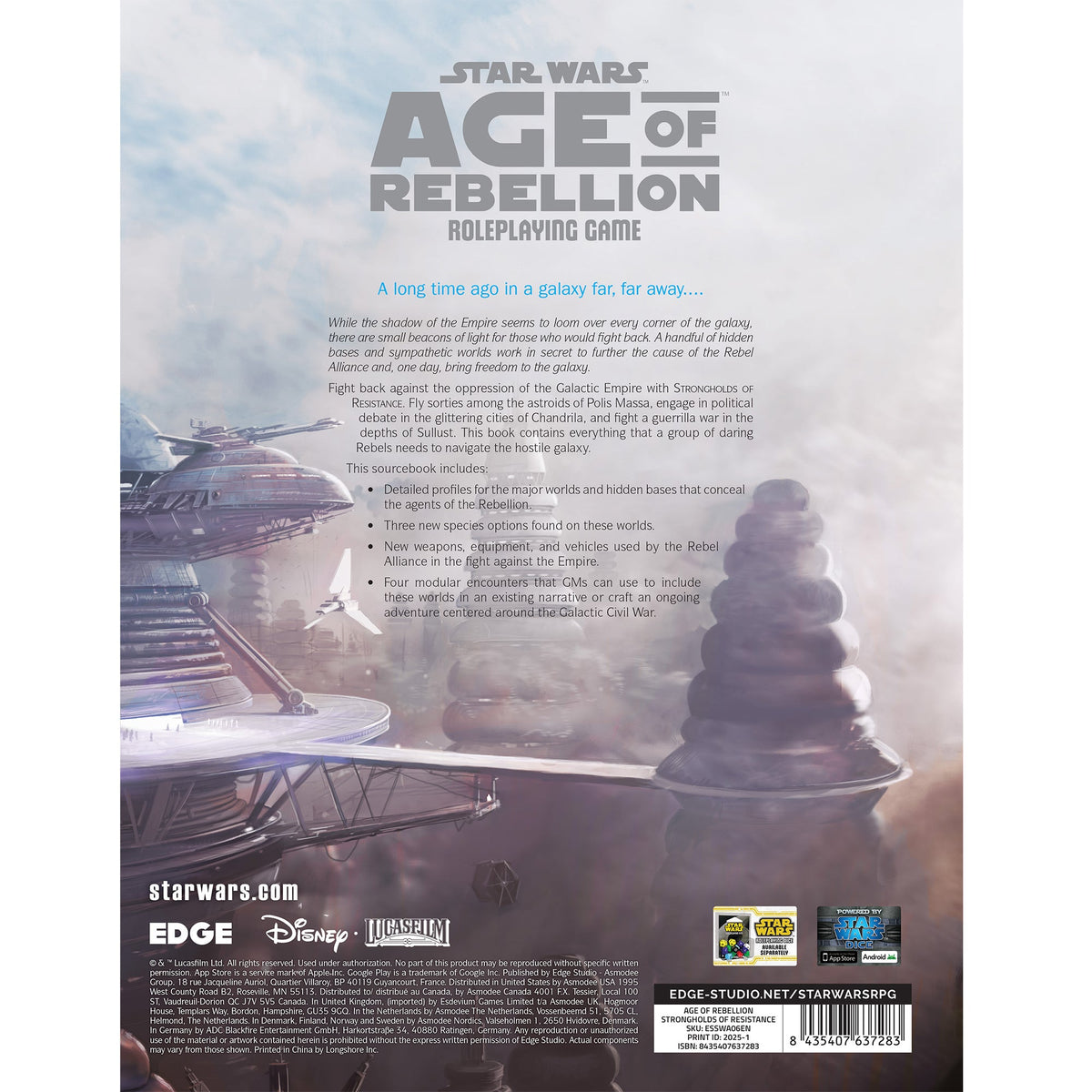 Star Wars RPG - Age of Rebellion - Strongholds of Resistance