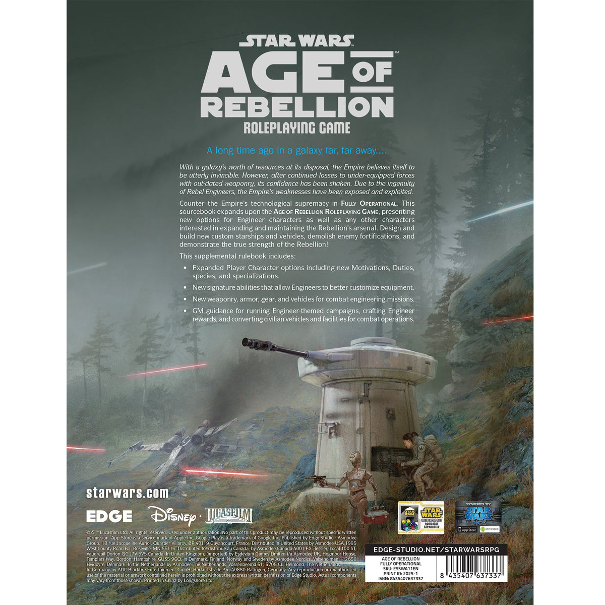 Star Wars RPG - Age of Rebellion: Fully Operational