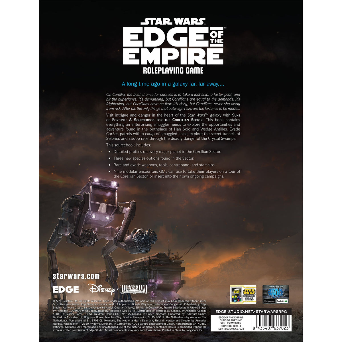 Star Wars RPG - Edge of the Empire - Suns of Fortune